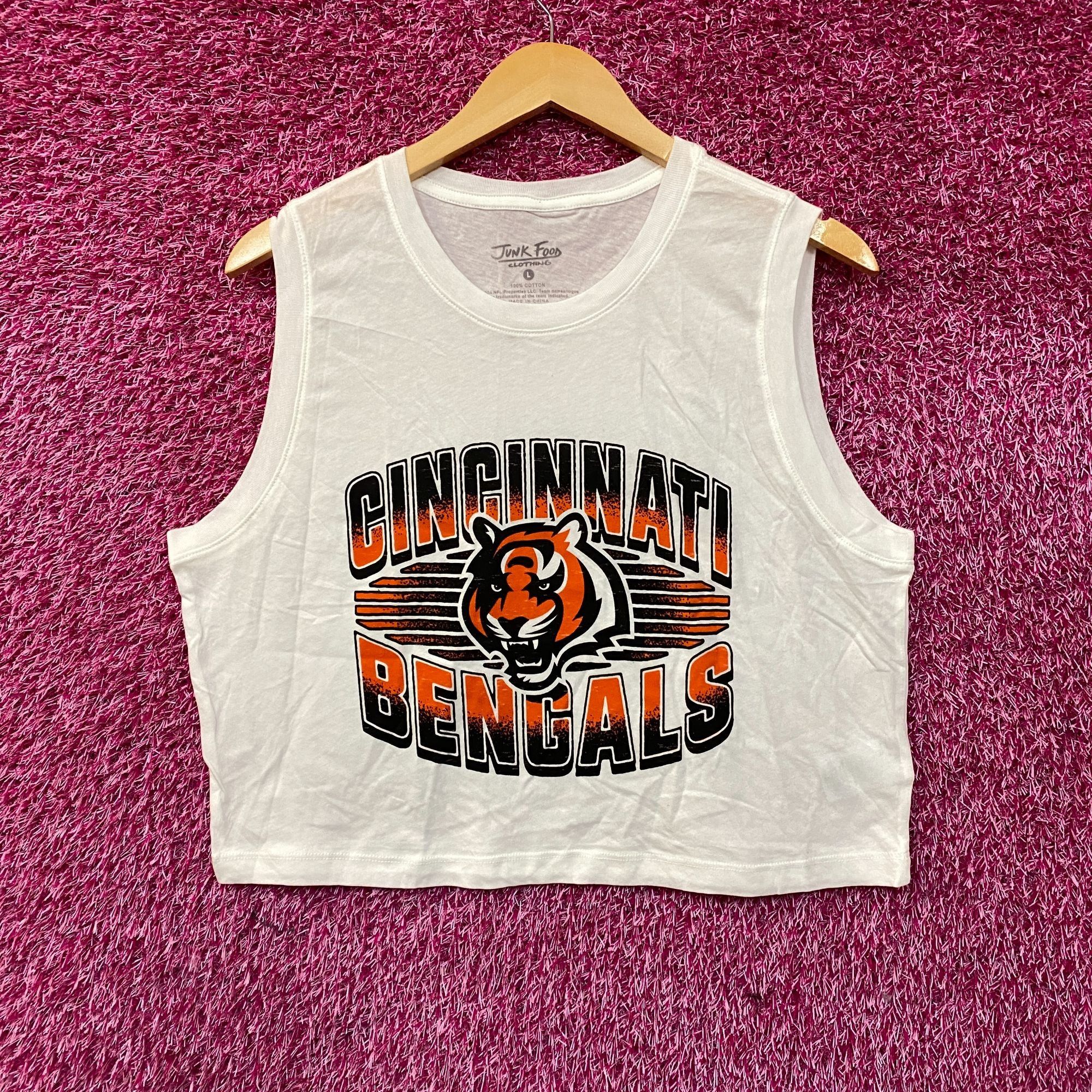 Junk Food Junk Food Clothing NFL Cincinnati Bengals Cropped Sleeveless Size L / US 10 / IT 46 - 1 Thumbnail