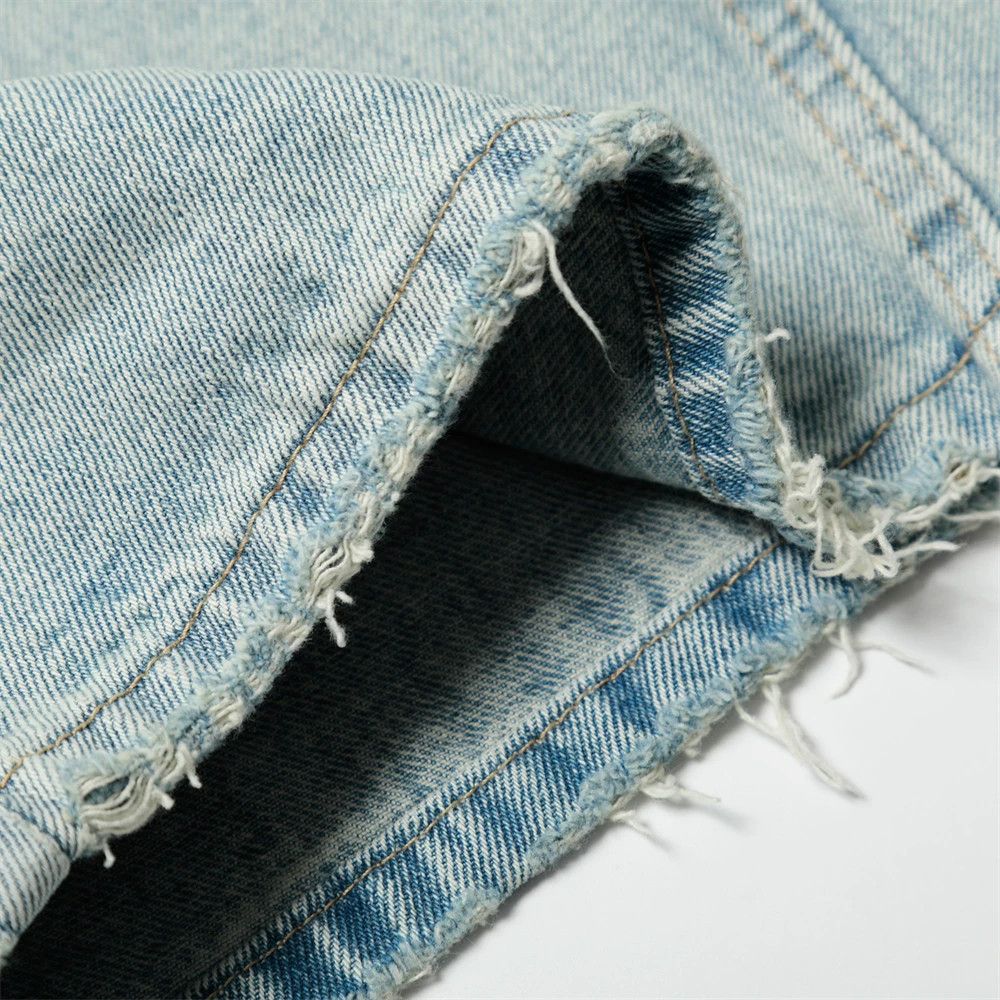 Jean American retro distressed punk light washed ripped jeans Size US 32 / EU 48 - 6 Thumbnail