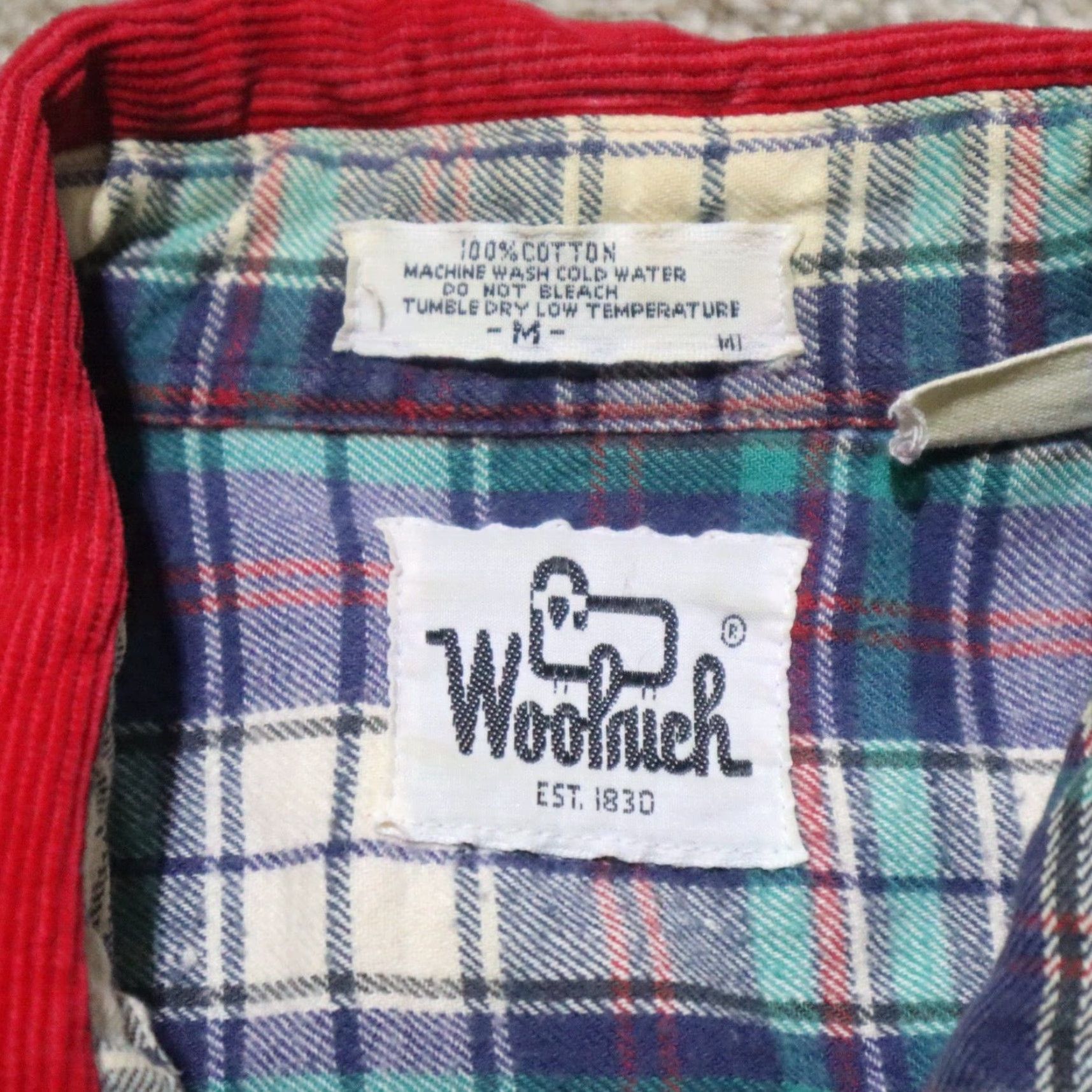 Vintage VINTAGE Woolrich Red Flannel Shirt Adult Men Size M Casual Winter Cotton 90s Americana Size US M / EU 48-50 / 2 - 3 Thumbnail