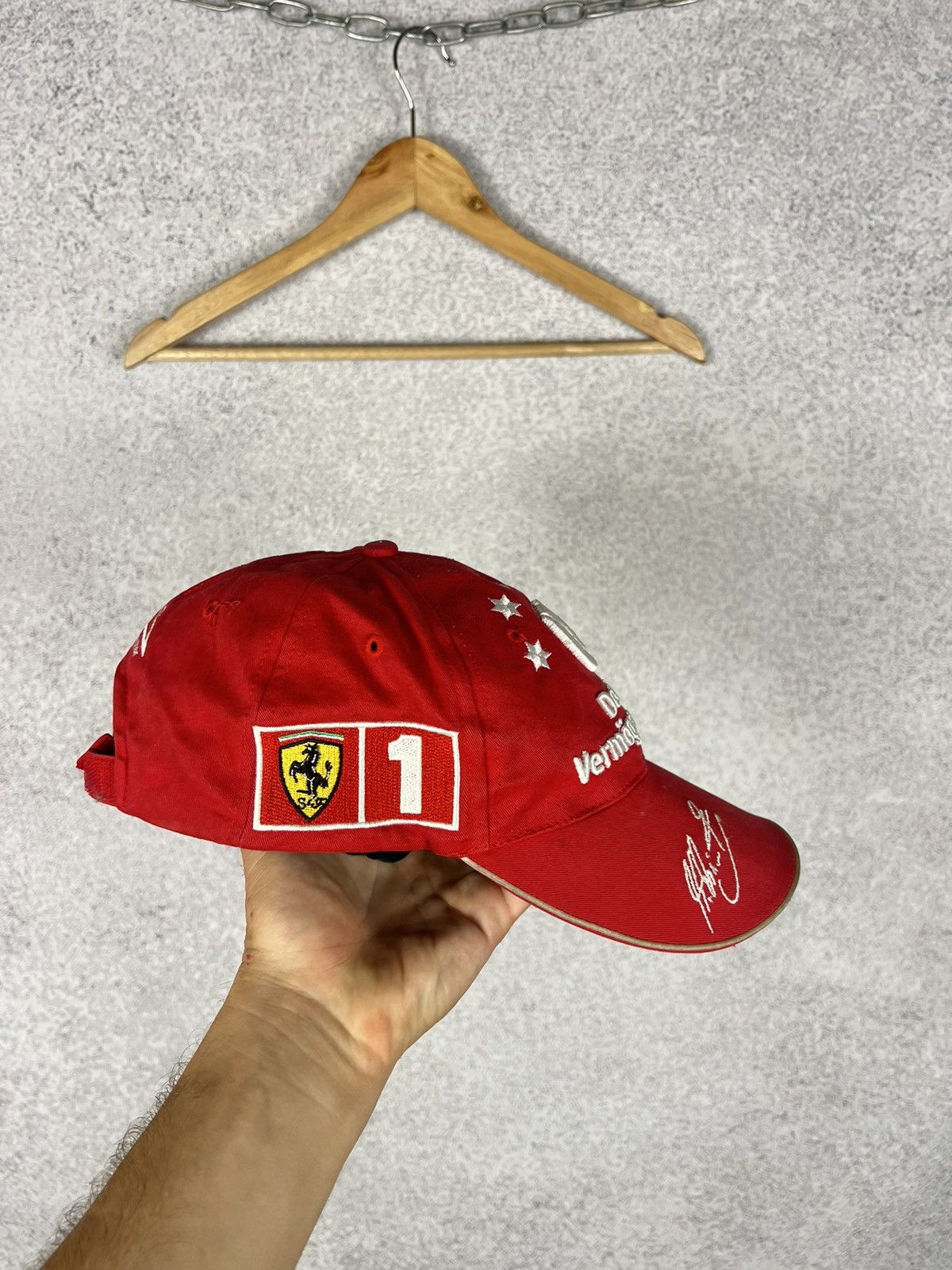 Formula 1 Vintage Michael Schumacher Ferrari F1 Cap Hat Size ONE SIZE - 3 Thumbnail