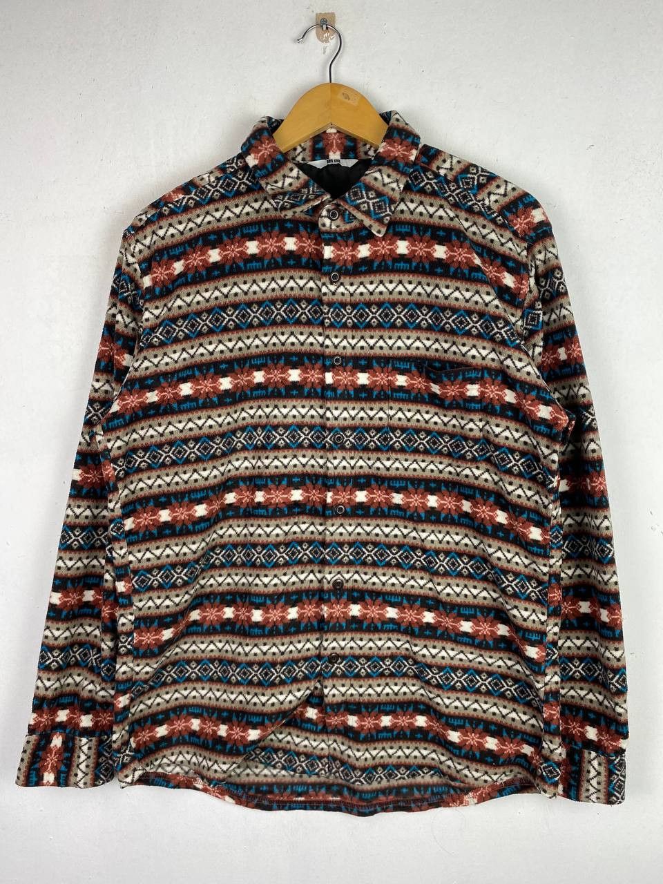 image of Avant Garde x Navajo Uniqlo s Navajo Fleece Shirt Nice Design, Men's (Size XL)