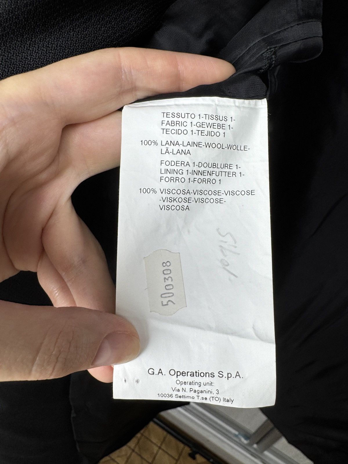Armani Collezioni Armani Collezioni Giorgio black structural wool blazer Size 40R - 11 Thumbnail