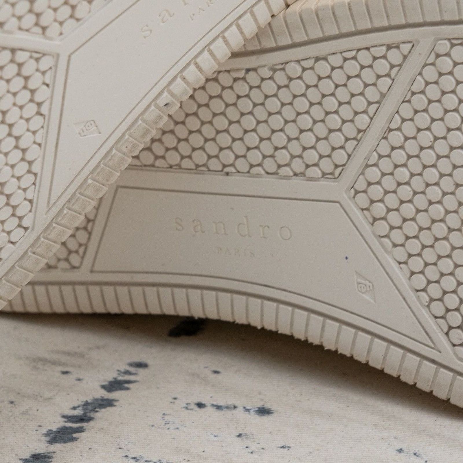 Sandro Sandro paris mens white cow leather sneakers Size US 11 / EU 44 - 7 Thumbnail