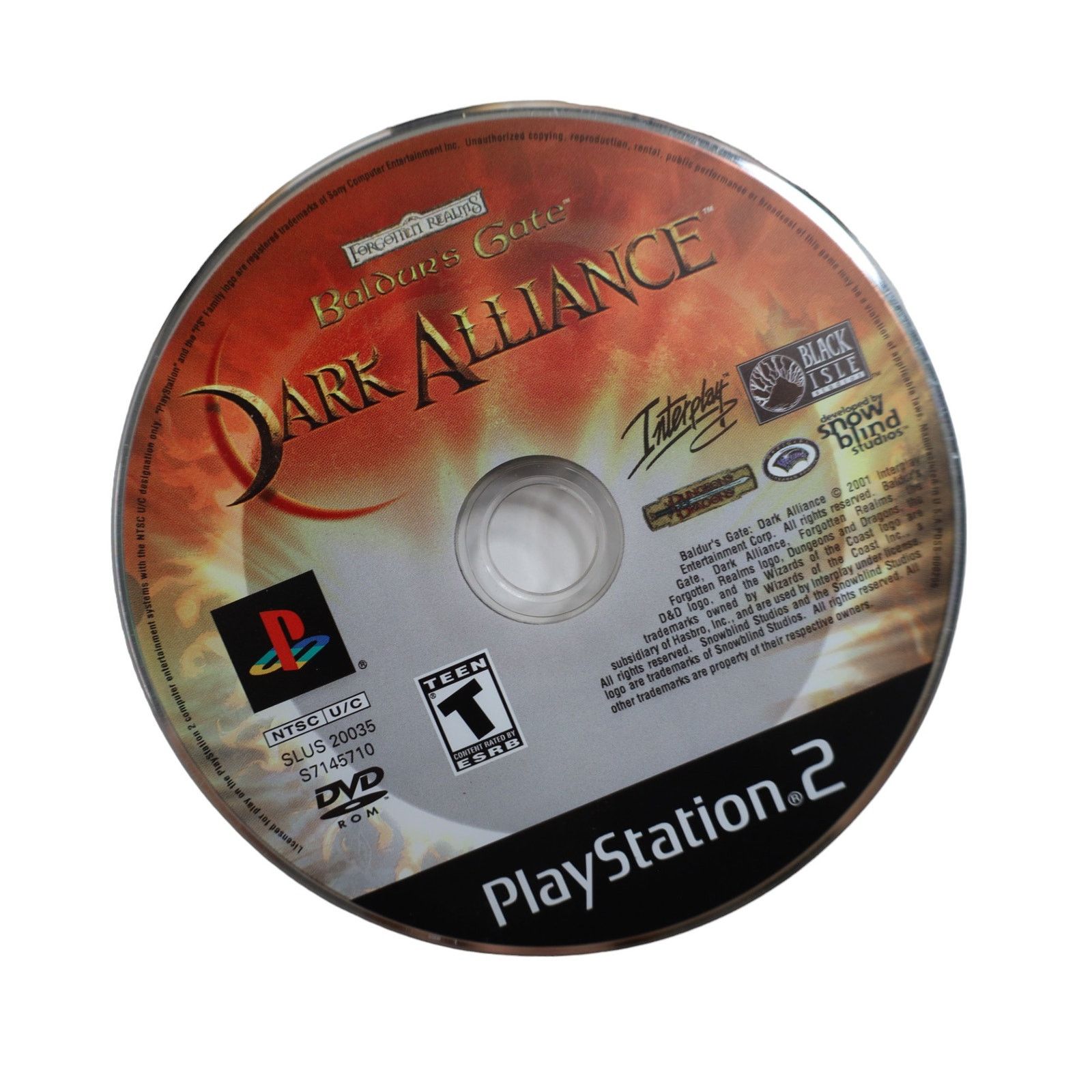 Playstation × Vintage Vintage PlayStation 2 Baldurs Gate Dark Alliance Video Game Size ONE SIZE - 4 Thumbnail