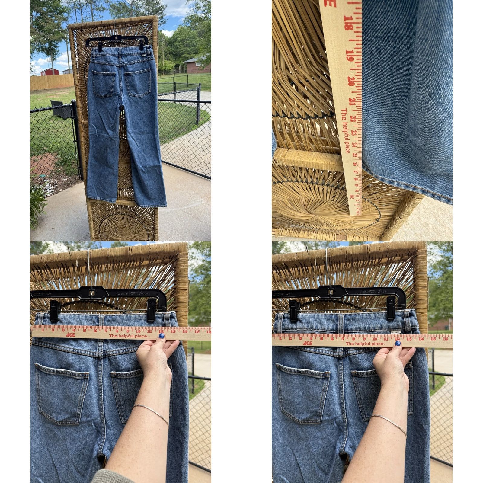 Billabong VINTAGE Billabong X The Salty Blonde Chill Out Jeans 26 Blue Bootcut Womens Regular Size 26 New With Tags Size 26" / US 2 / IT 38 - 8 Thumbnail