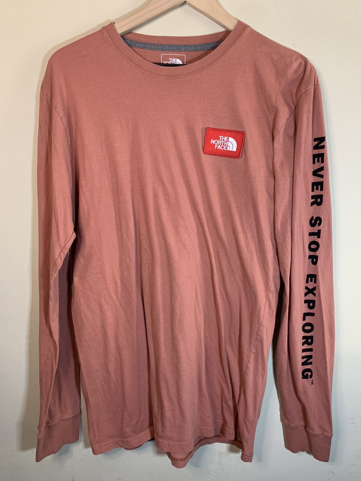 Designer × The North Face RARE North Face Never Stop Exploring Patch Long Sleeve Shirt Size US M / EU 48-50 / 2 - 1 Thumbnail