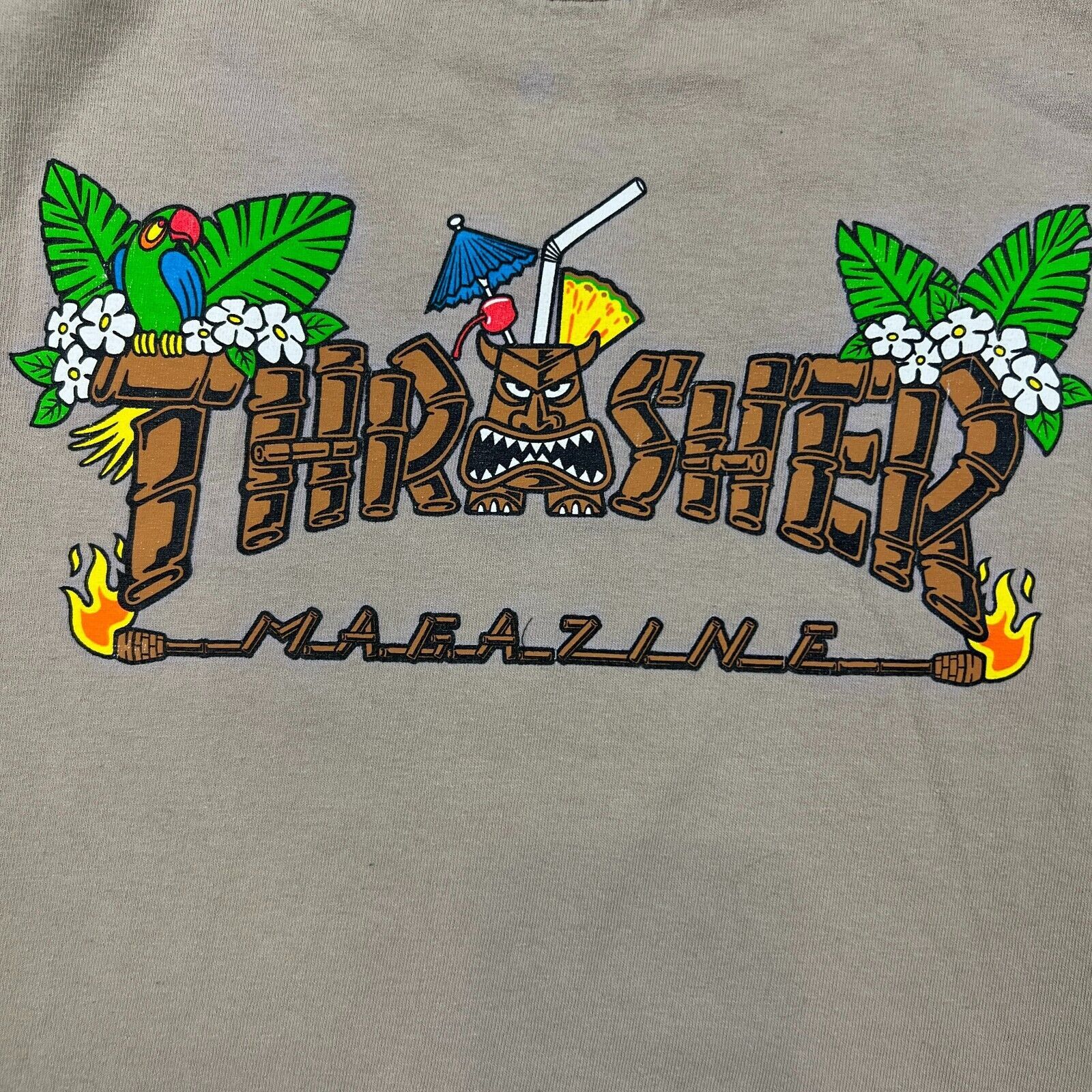 Thrasher × Vintage Thrasher Magazine T Shirt Spell Out Skateboard Graphic Tee Size US L / EU 52-54 / 3 - 2 Thumbnail