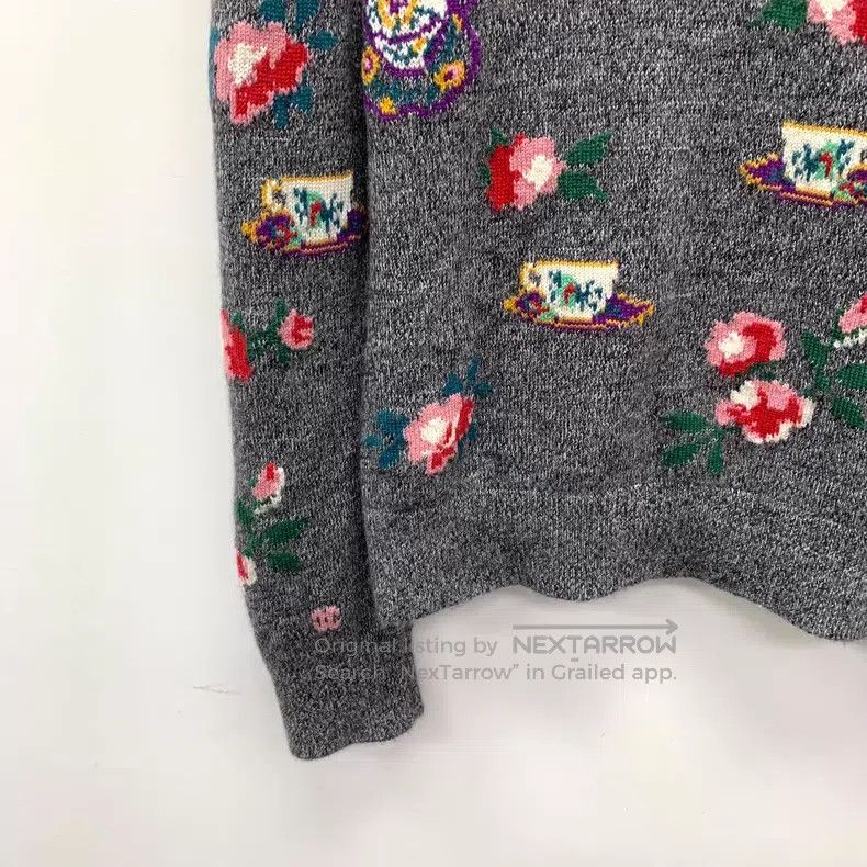 Chanel Chanel 24 dark gray cashmere round-neck long-sleeved knitt Size S / US 4 / IT 40 - 4 Thumbnail