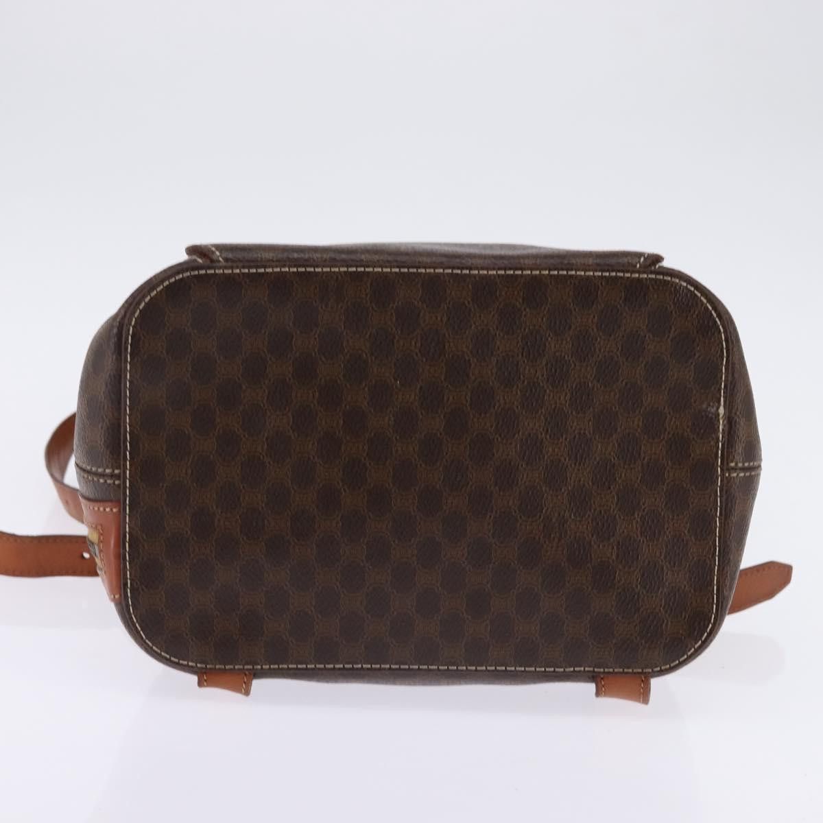 Celine CELINE Macadam Canvas Backpack Pvc Leather Brown Gold Size ONE SIZE - 9 Thumbnail