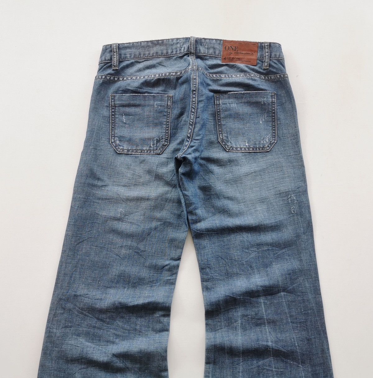 Japanese Brand Oneteaspoon Bell Bottom Flare Distressed Jeans Size 30" / US 8 / IT 44 - 7 Thumbnail