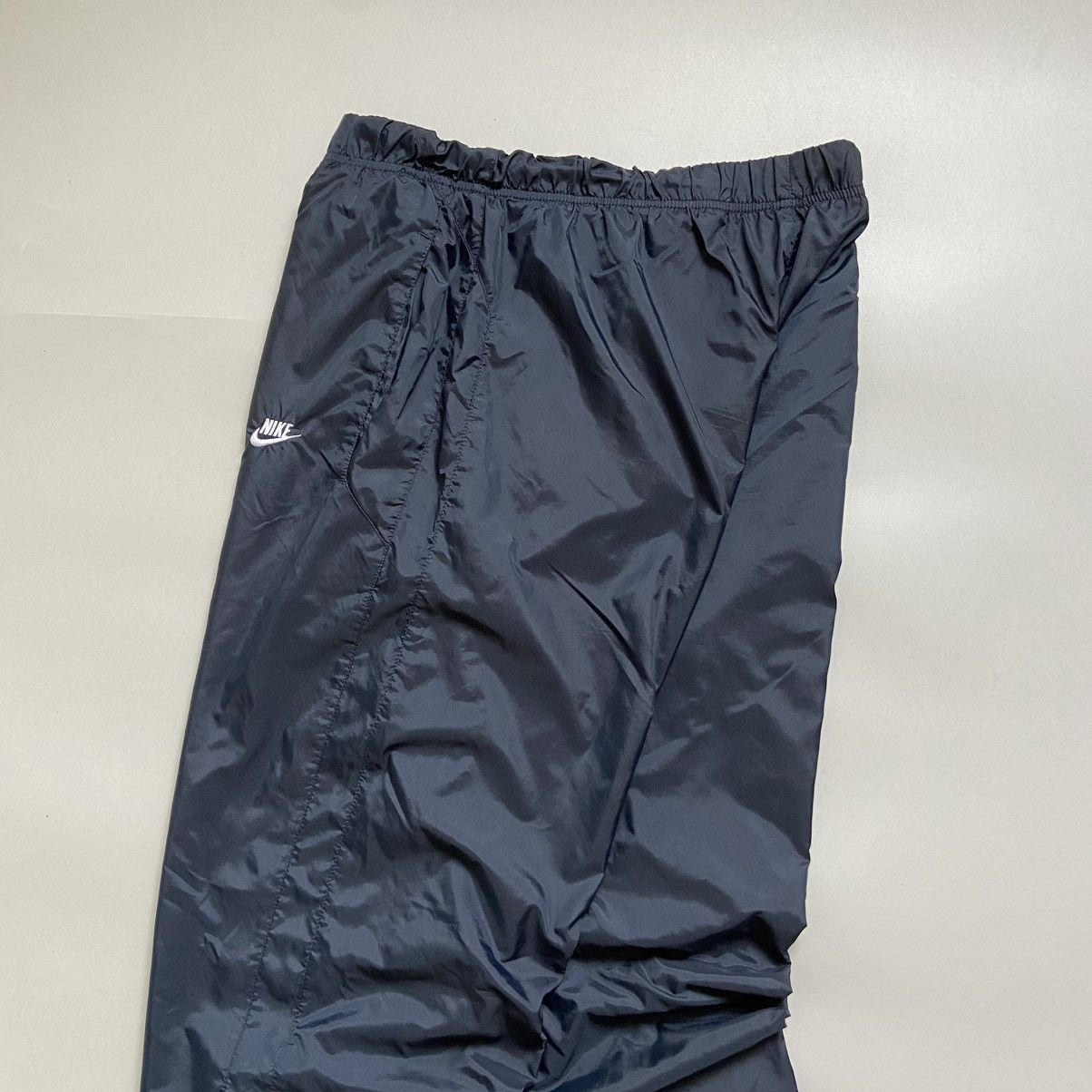Nike × Vintage NIKE DOUBLE SWOOSH TRACK PANTS GORPCORE NAVY DRILL JOGGERS Size US 34 / EU 50 - 5 Thumbnail