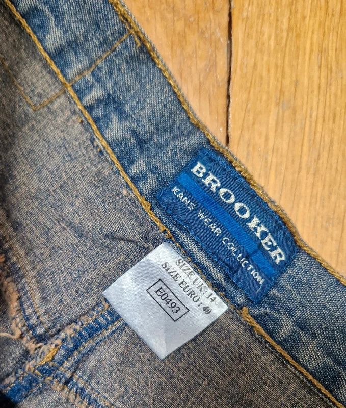 Vintage denim maxi skirt y2k stockholm 2000s