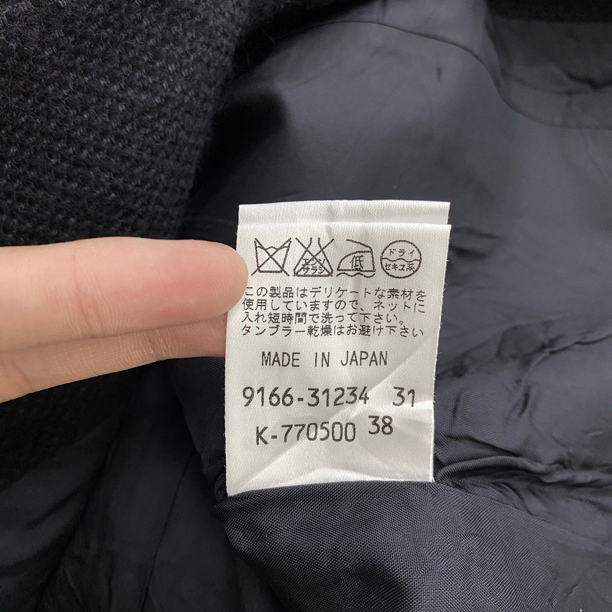 Designer × Karl Lagerfeld KARL LAGERFELD Germany Designer Blue Wool Coat Size S / US 4 / IT 40 - 4 Thumbnail