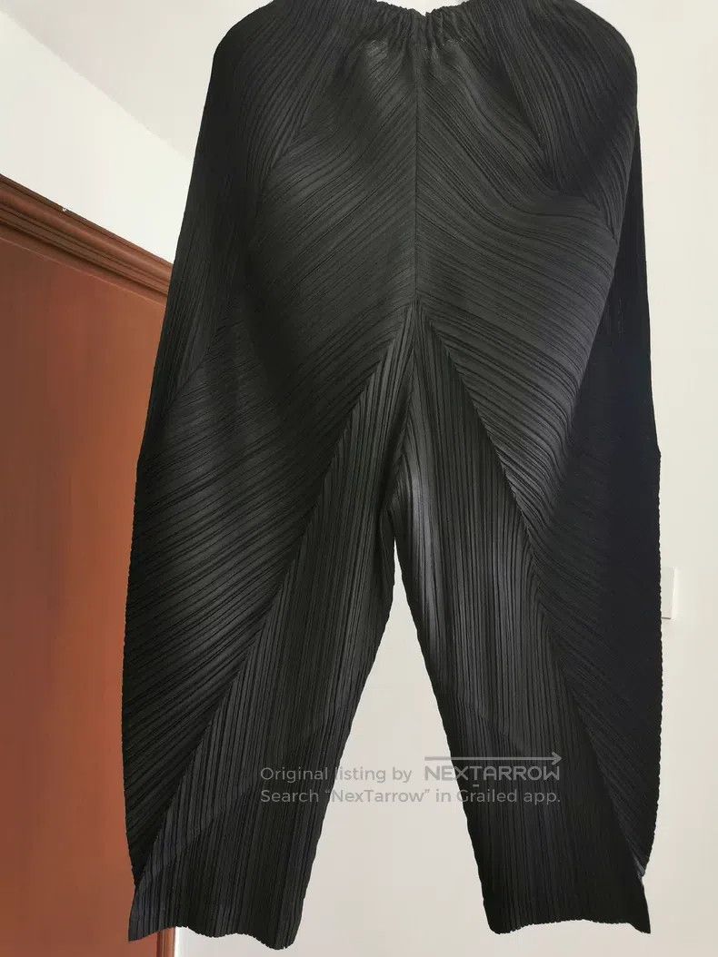 Issey Miyake Issey Miyake size:1 Black Asymmetric Pants Size 42" / US 20 - 2 Thumbnail