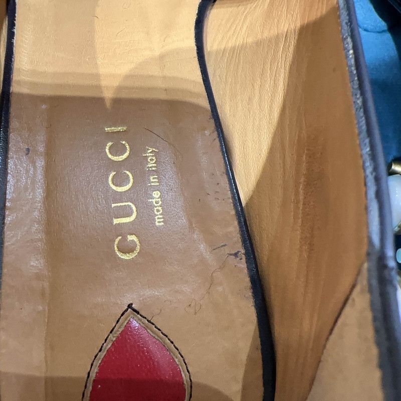 Gucci Gucci Black Double G Pearl Mary Jane Shoes Size US 5.5 / EU 38 - 6 Thumbnail