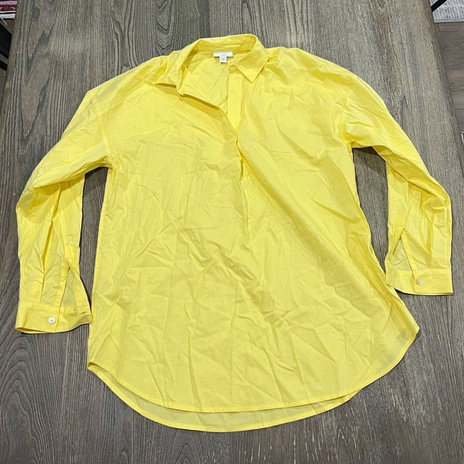 J. Jill NWOT J. Jill Split Neck Top Pullover Yellow Size XS Size XS / US 0-2 / IT 36-38 - 1 Thumbnail