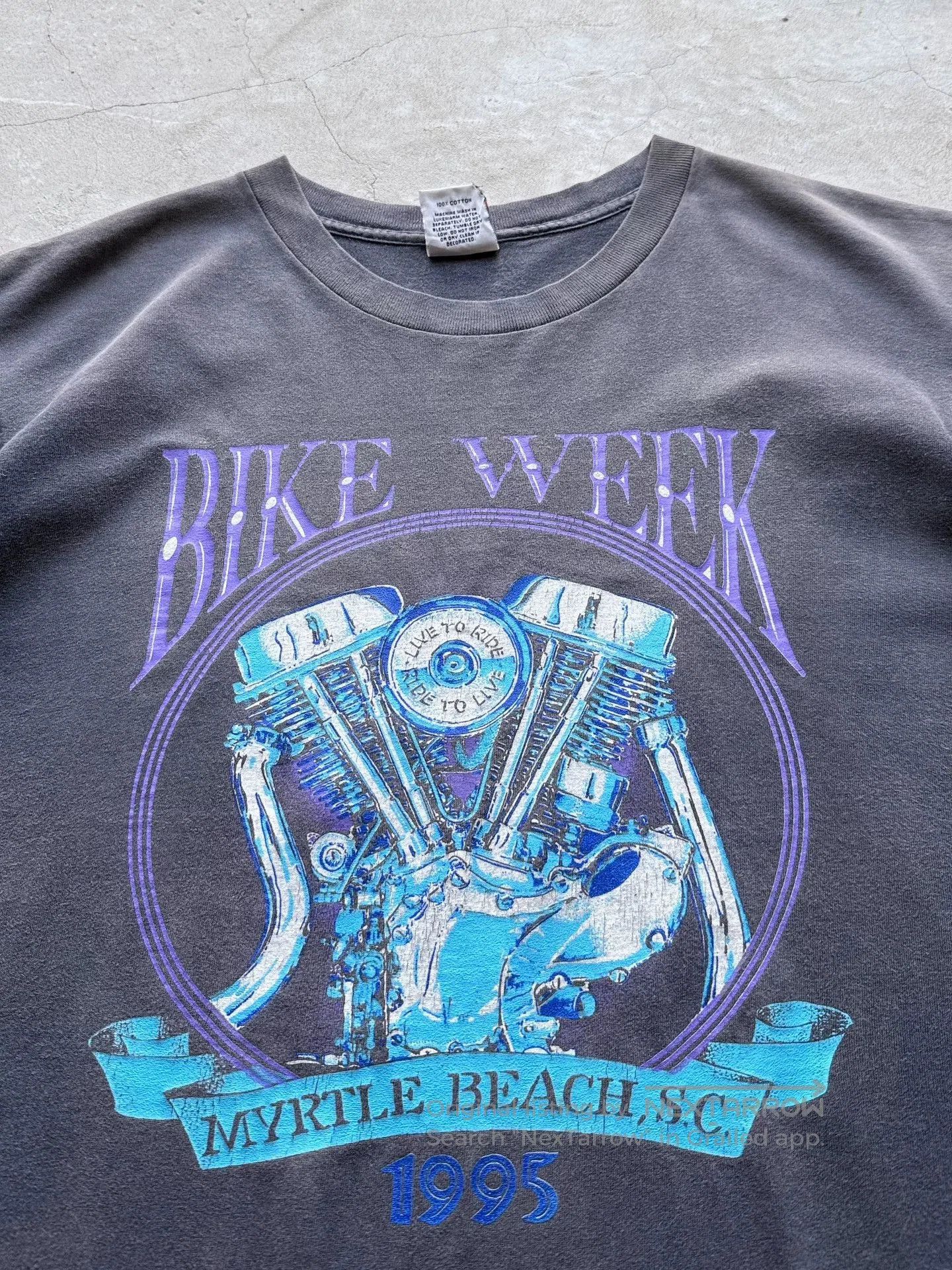 Vintage Vintage 1995 Myrtle Beach Bike Week Tee. Size US L / EU 52-54 / 3 - 3 Thumbnail