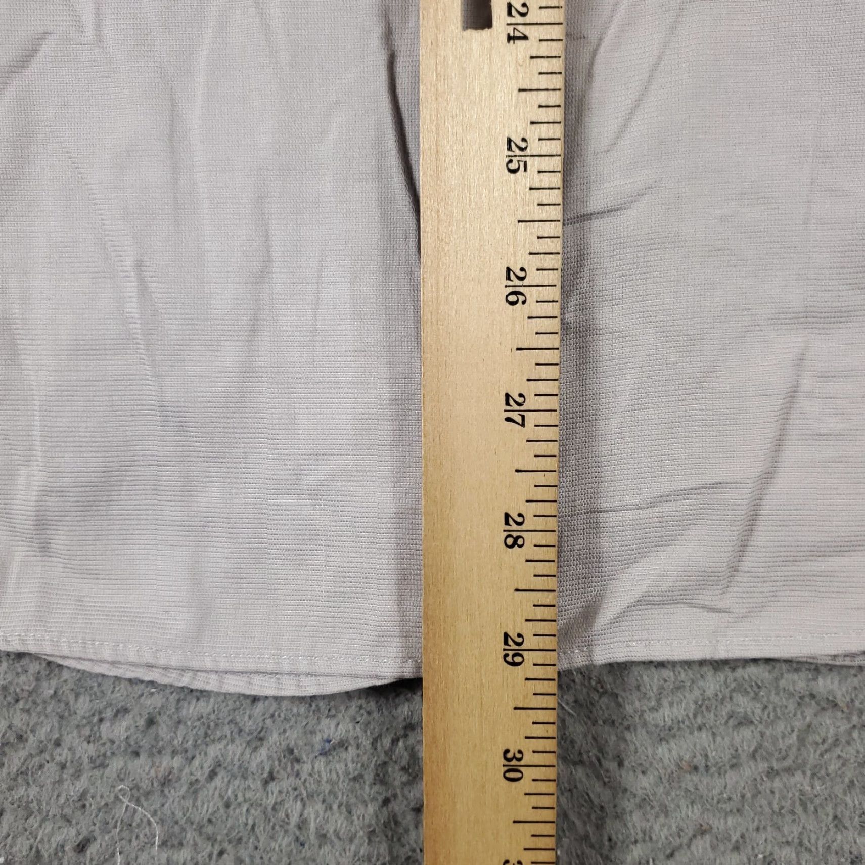 Tommy Hilfiger Tommy Hilfiger Dress Shirt Mens 15.5 Gray Button Up Long Sleeve Size 40R - 6 Thumbnail