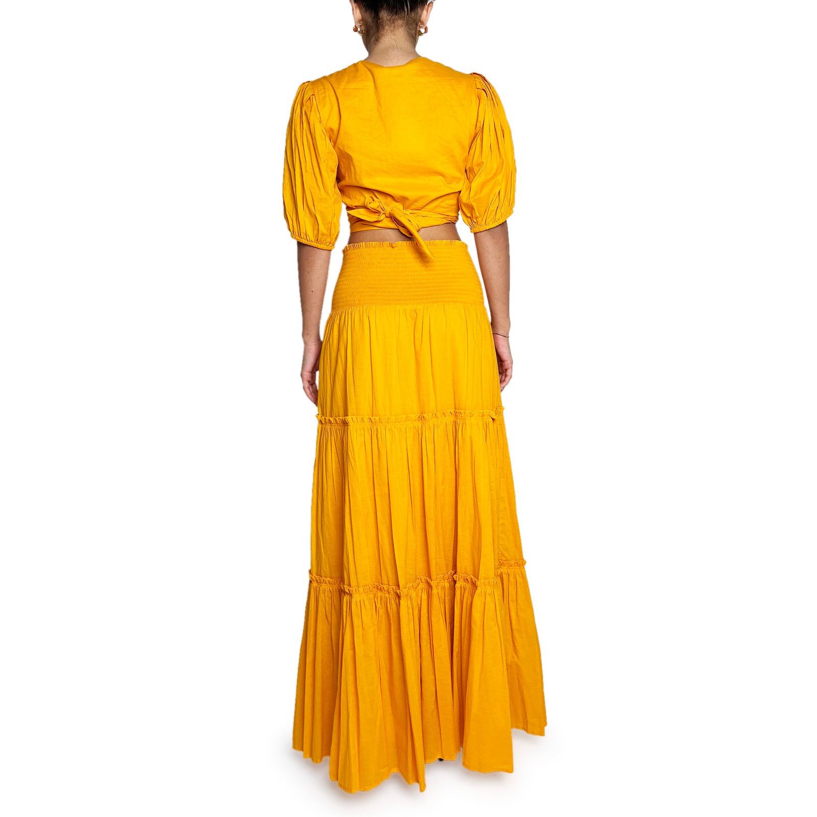Tory Burch Orange tiered skirt Size 27" / US 4 / IT 40 - 5 Thumbnail