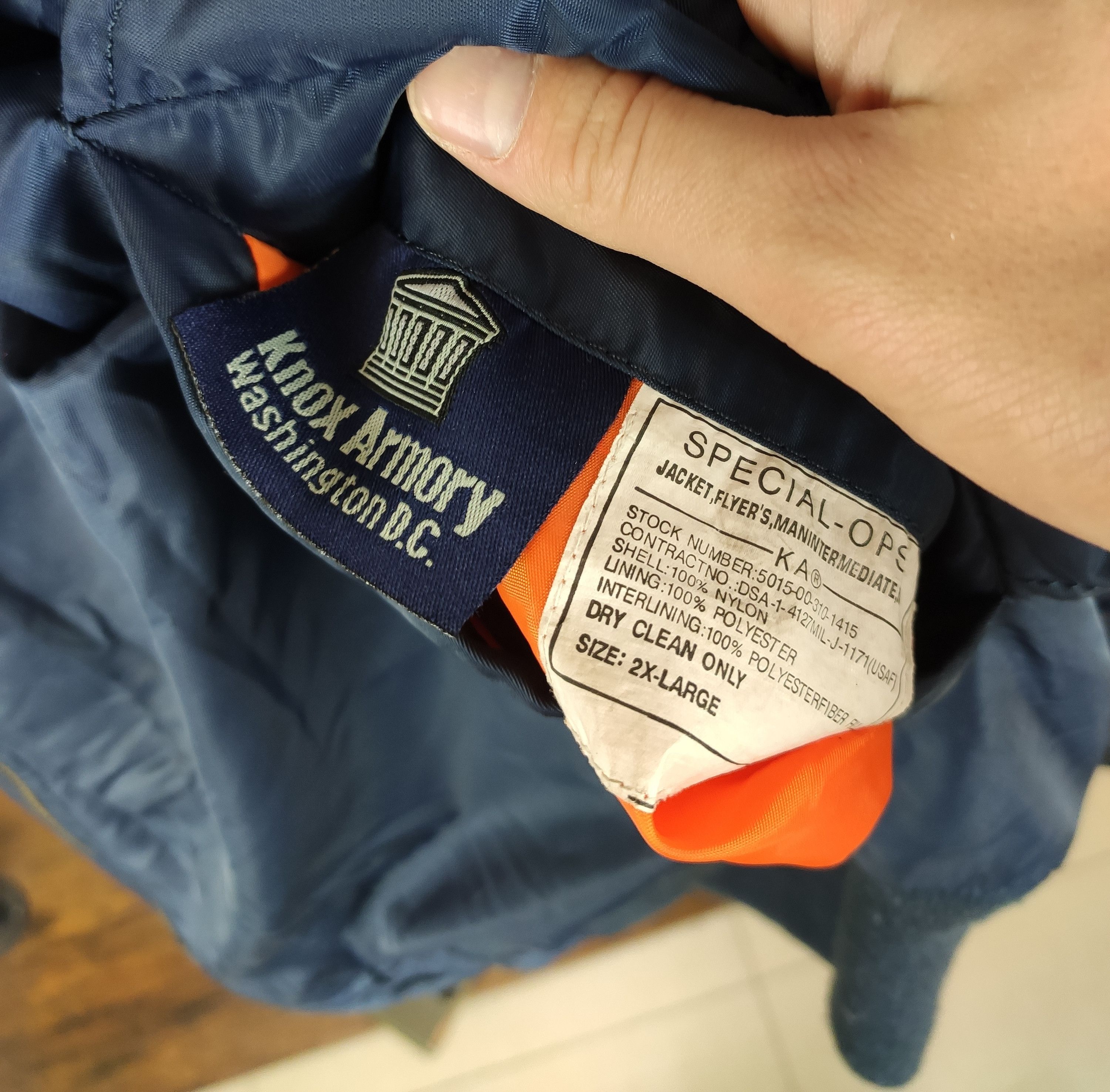 Vintage Vintage Knox Armory military bomber jacket us air force Size US XL / EU 56 / 4 - 7 Thumbnail