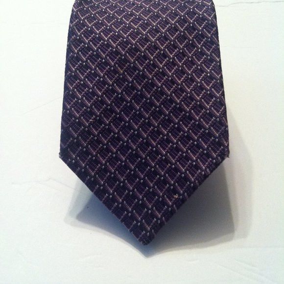 Jos. A. Bank JOS.A.BANK MENS NEW PURPLE 100%SILK NECK TIE WIDTH: 3 1/2" Size ONE SIZE - 1 Thumbnail