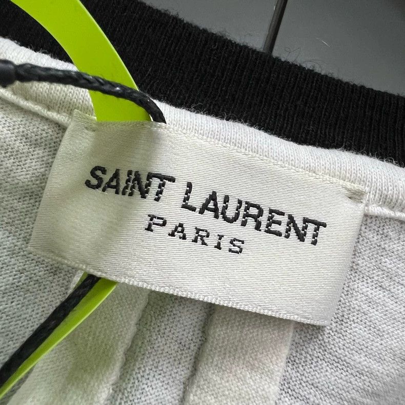 Saint Laurent Paris Saint Laurent ParisLOVE Star Print Short Sleeve 2504-Nexta Size US XS / EU 42 / 0 - 4 Thumbnail