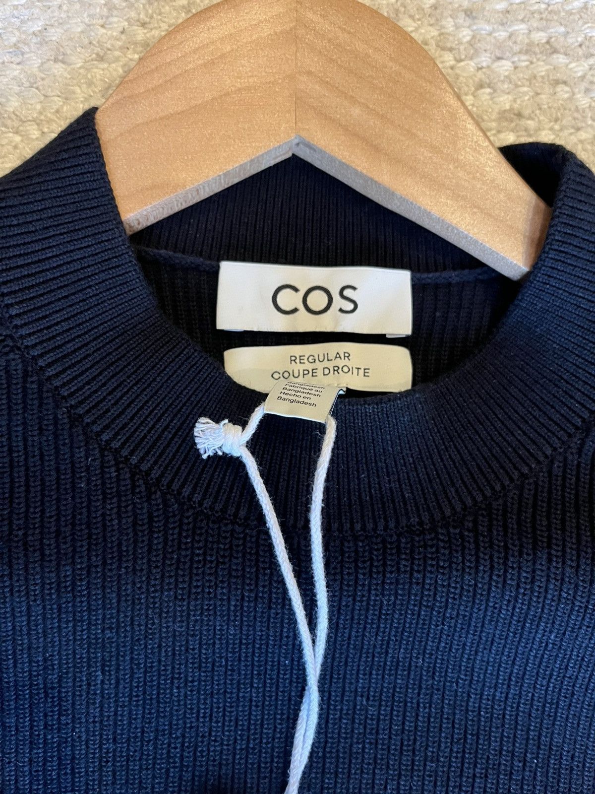Cos Regular Ribbed Knit Cotton Sweater Size US XS / EU 42 / 0 - 1 Thumbnail