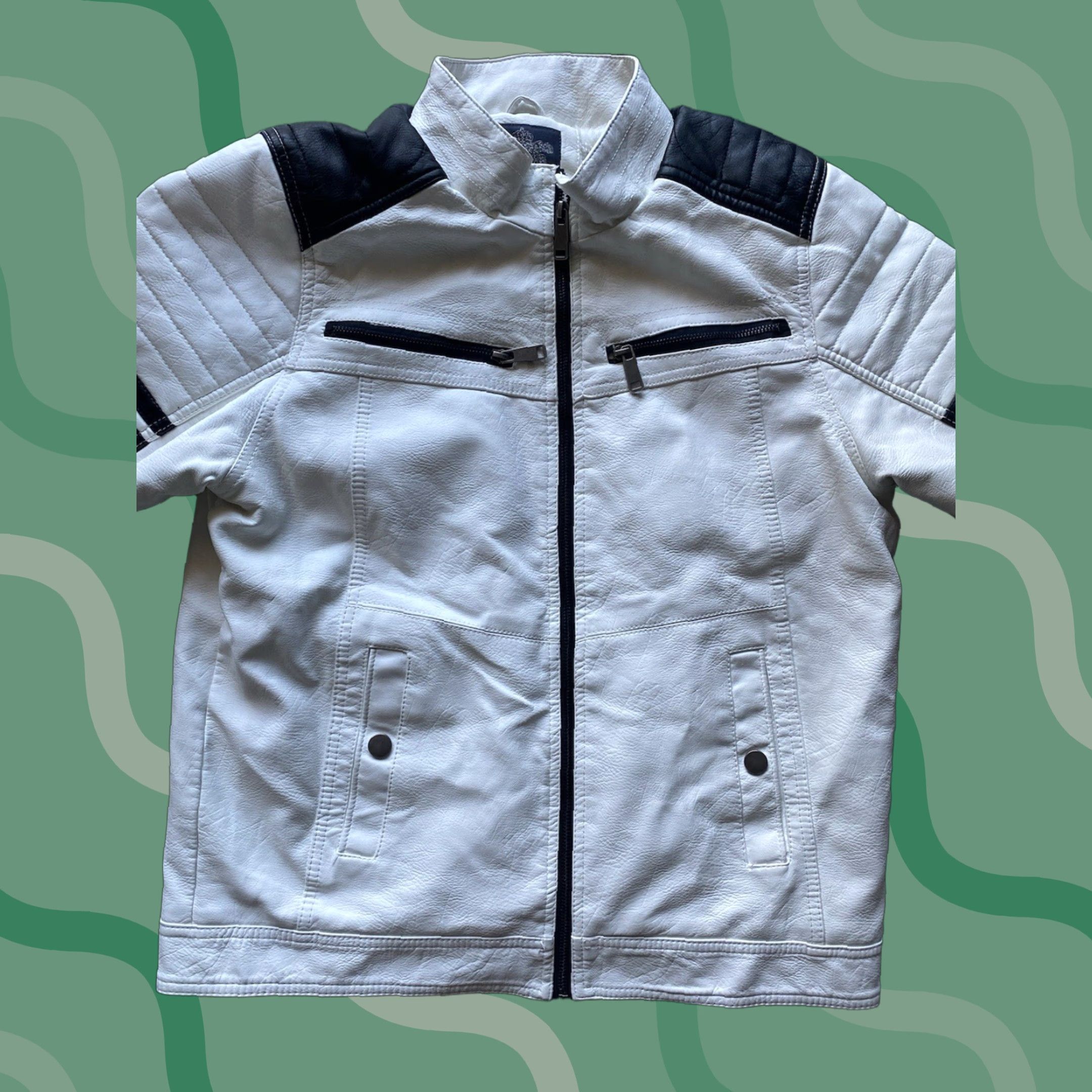 Vintage Bleu Grandeur Jacket White Size Small Mens Zip Up Polyester Jacket S White Men Size US S / EU 44-46 / 1 - 1 Thumbnail