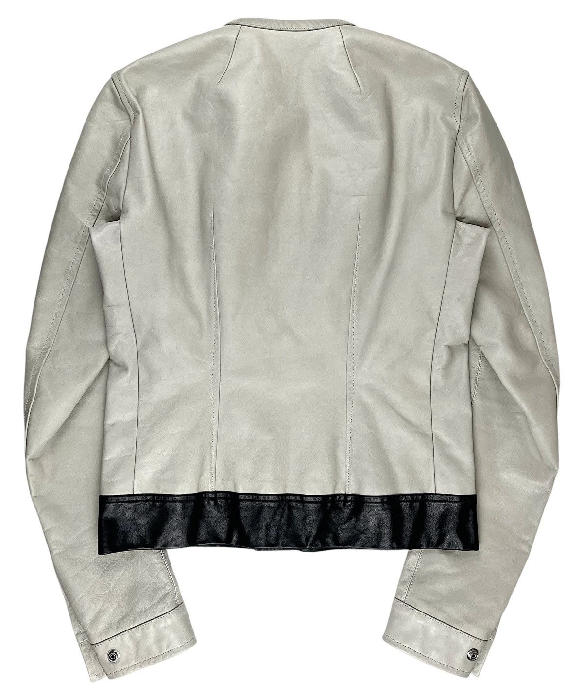 Rick Owens SS12 Rick Owens Naska Paneled Moto Bomber Leather Jacket Size US M / EU 48-50 / 2 - 2 Thumbnail