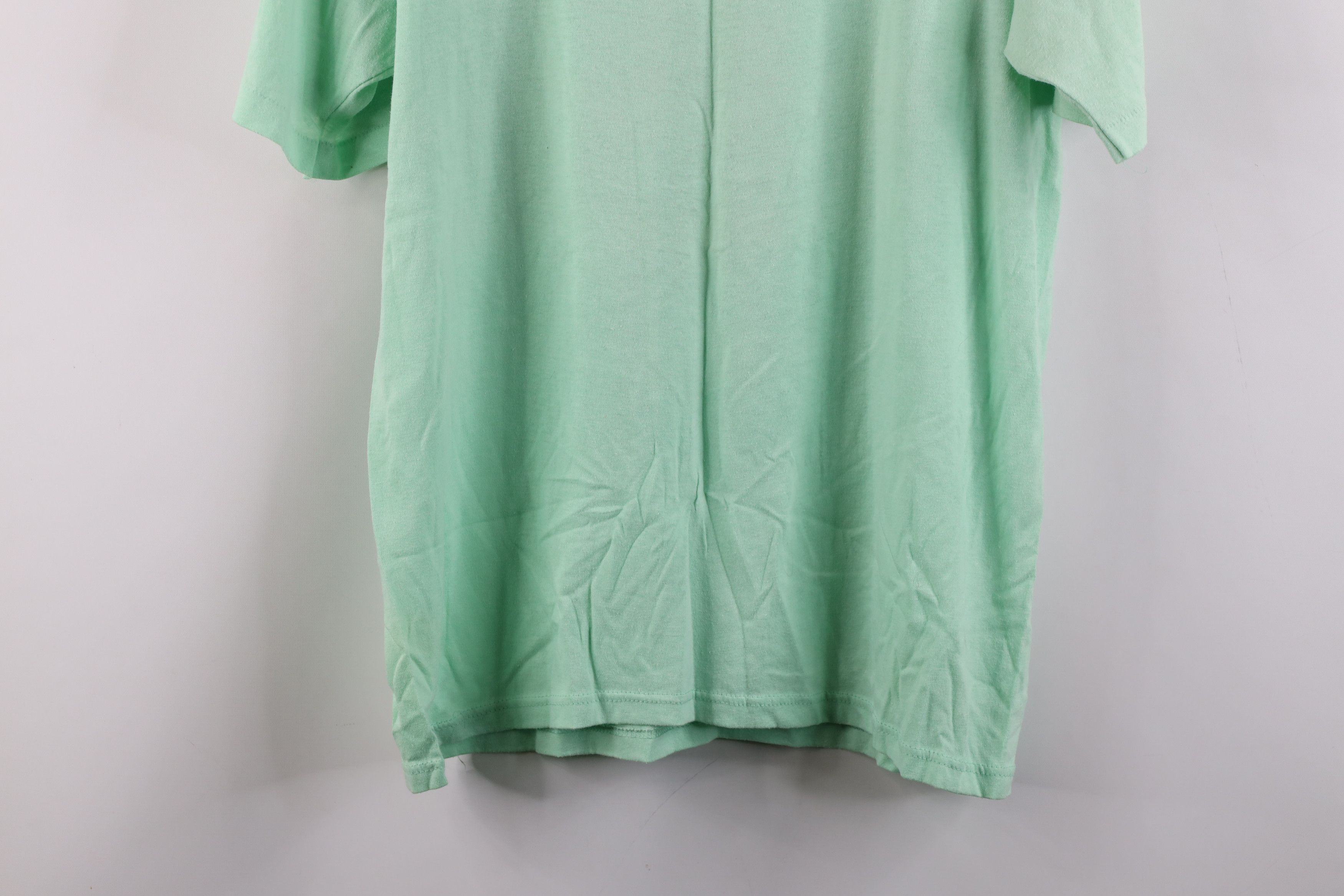 Vintage Vintage 90s Streetwear Short Sleeve T-Shirt Mint Green USA Size XL / US 12-14 / IT 48-50 - 13 Thumbnail