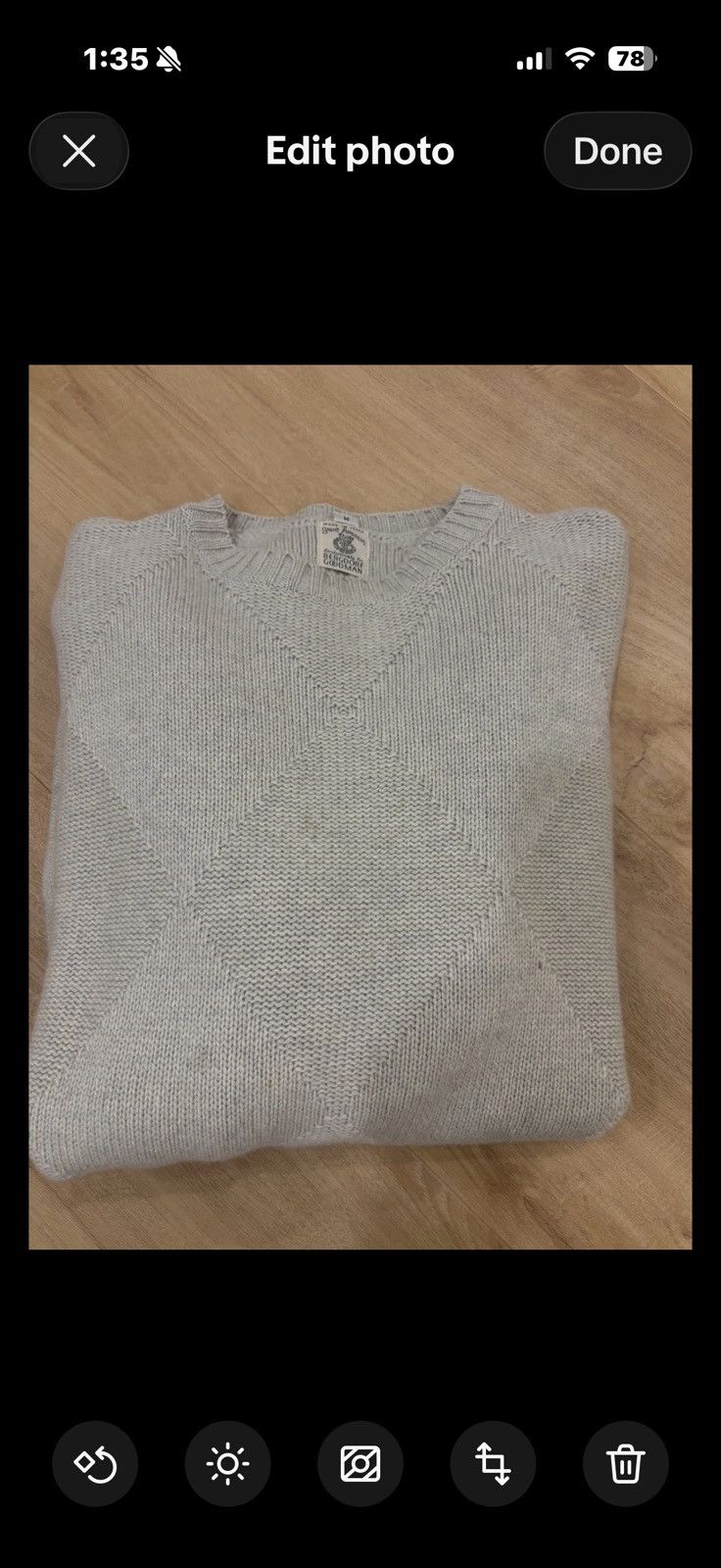 Bergdorf Goodman Saint Andrew/Bergdorf Goodman 100% cashmere sweater $990 Size US M / EU 48-50 / 2 - 6 Thumbnail