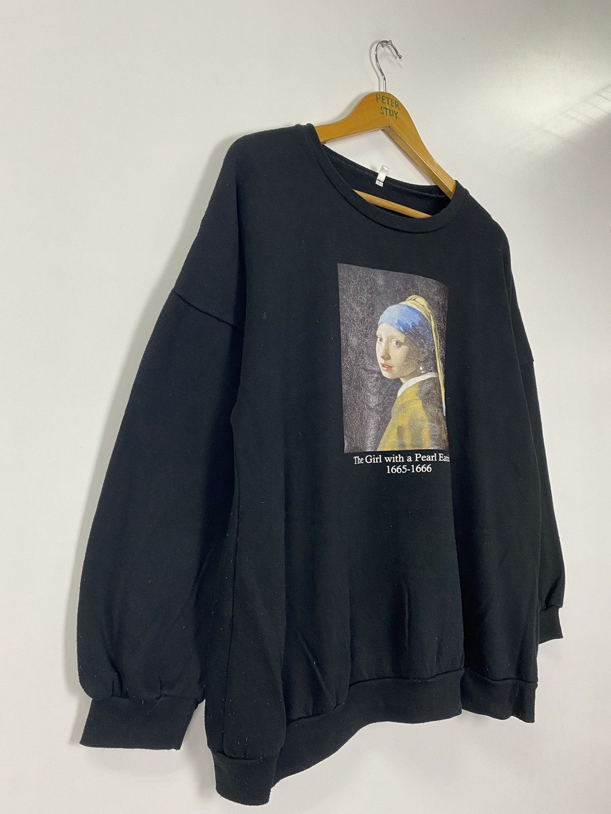 Vintage Vintage The Girl With A Pearl Earring Sweater Size US XL / EU 56 / 4 - 5 Thumbnail