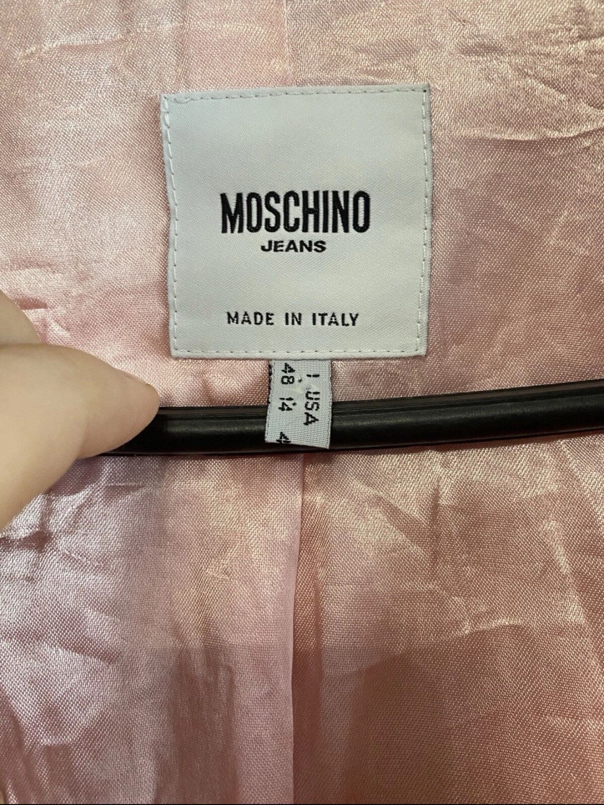 Moschino Moschino Women's Blazer Pink Sz 48 Size XL / US 12-14 / IT 48-50 - 2 Thumbnail