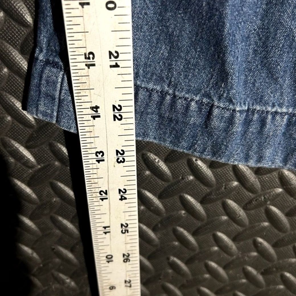 Vintage VINTAGE Woolrich Jeans Denim Blue 1081 Wide Leg Cropped Size 6 Womens Pants Size 28" / US 6 / IT 42 - 7 Thumbnail