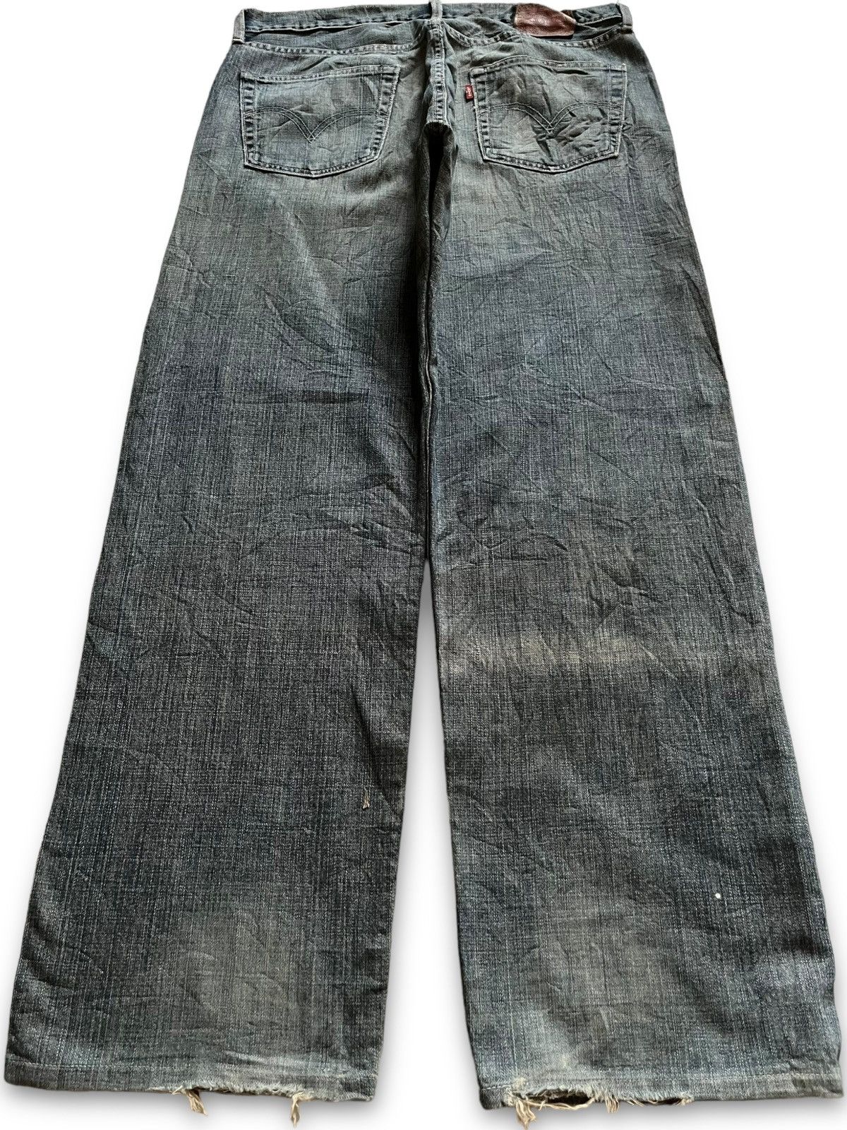 Levi's Vintage 90s Levis 503 Faded Wash Distressed Baggy Jeans Size US 34 / EU 50 - 2 Thumbnail