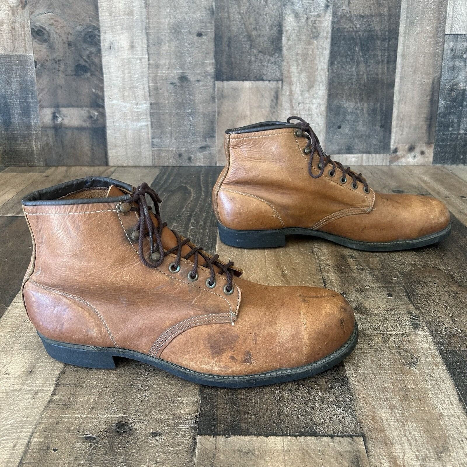 Chippewa Chippewa Vintage Steel Toe Brown Ankle Work Boots Mens 12 Size US 12 / EU 45 - 12 Thumbnail