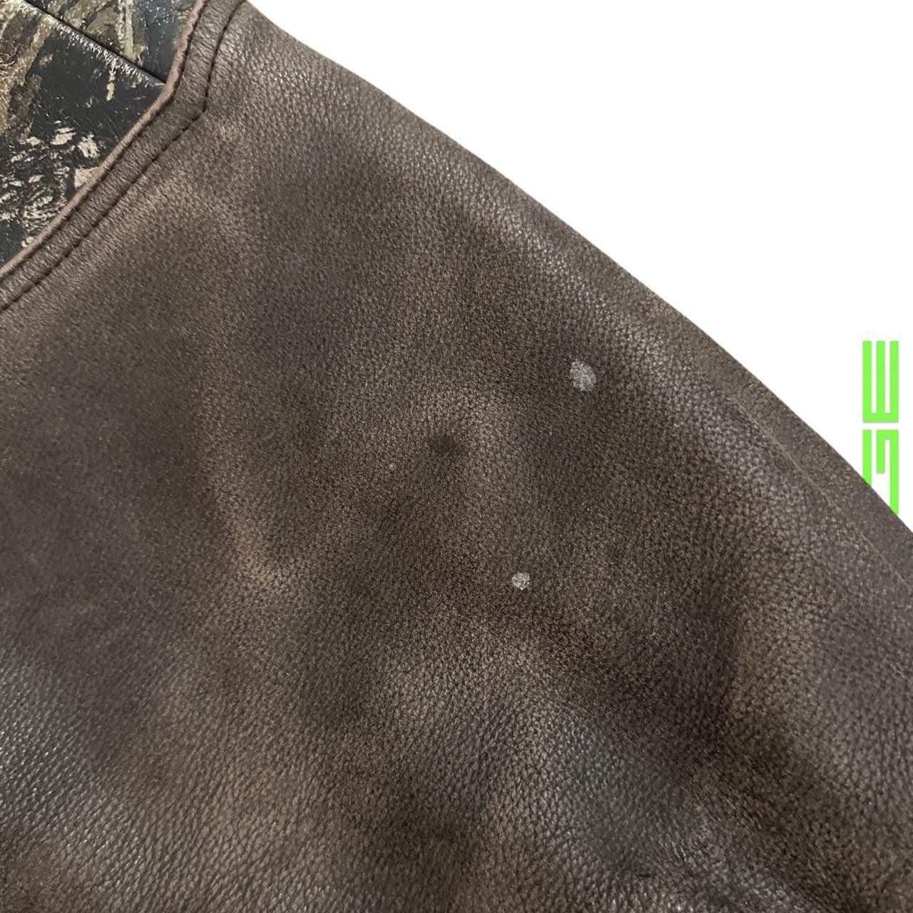 Other WEBER Brown Real Tree Camo Leather Bomber Jacket - Large Size US L / EU 52-54 / 3 - 7 Thumbnail