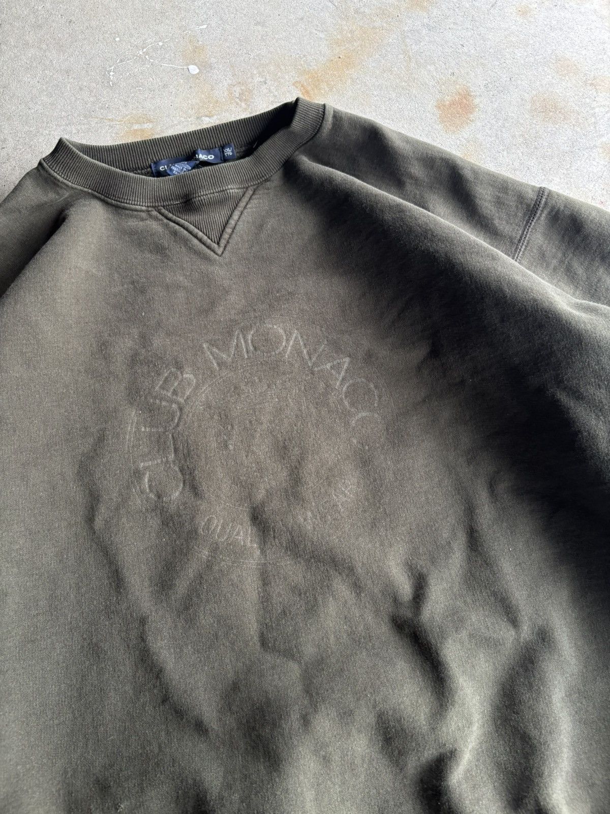 Club Monaco Vintage 90s Club Monaco Olive Green Essential Boxy Sweater Size US XXL / EU 58 / 5 - 4 Thumbnail