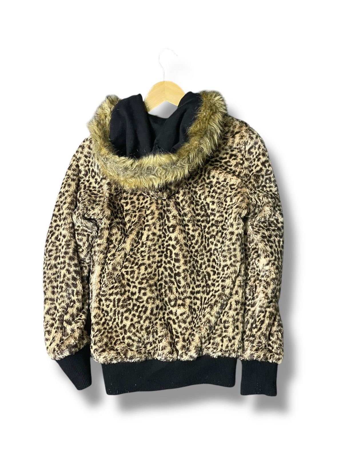 If Six Was Nine One Way Reversible Leopard Hooded Jacket (69) Size US M / EU 48-50 / 2 - 9 Thumbnail