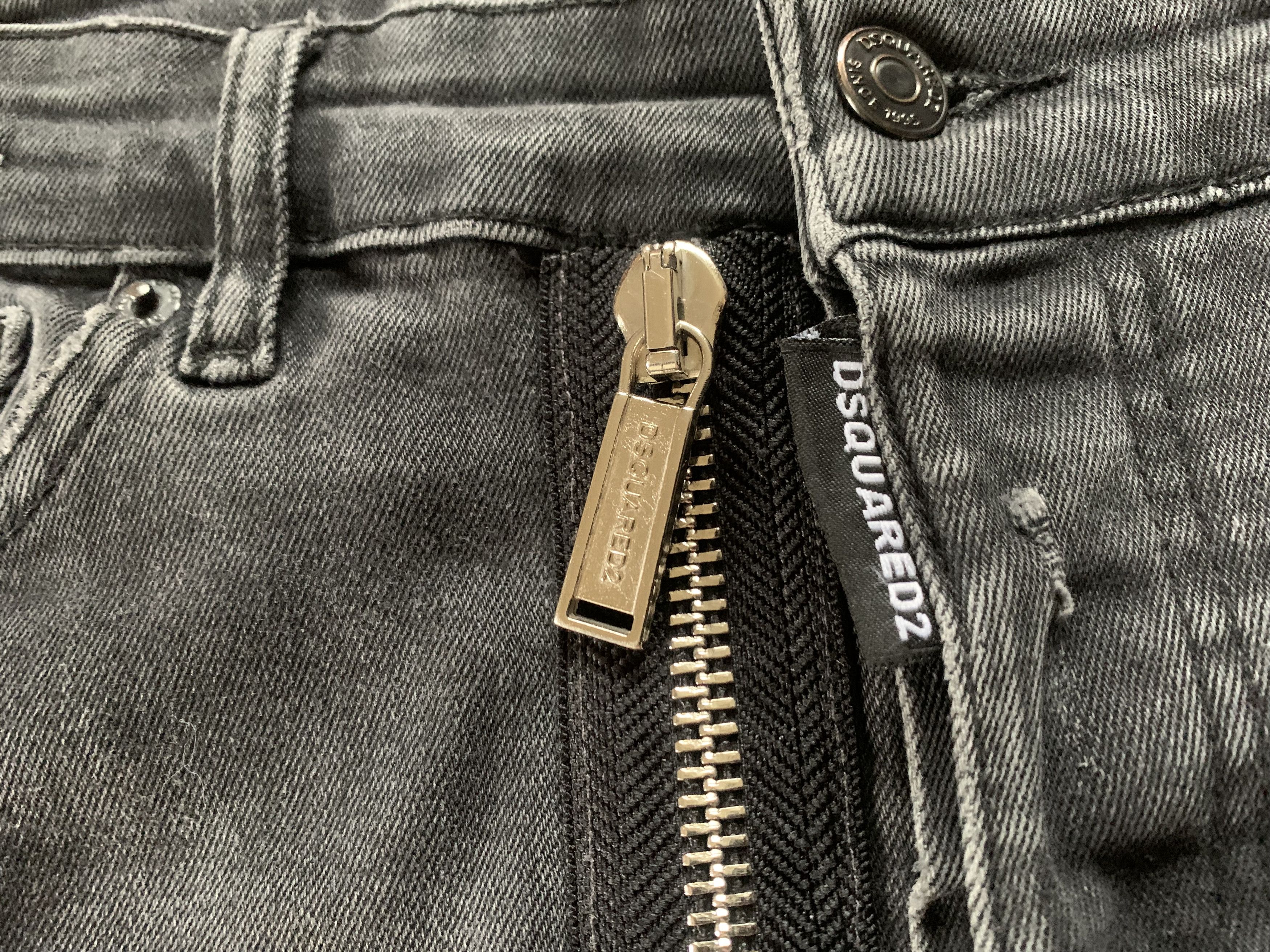 Dsquared2 Dsquared2 Denim Distressed Black Jeans Size US 32 / EU 48 - 6 Thumbnail