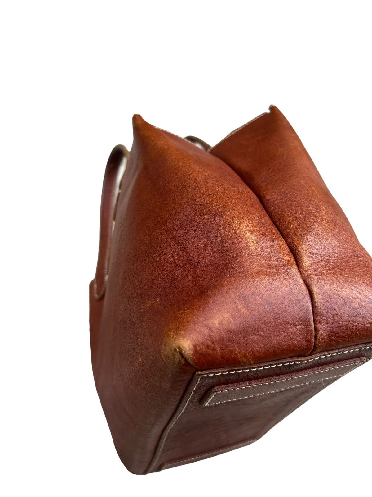 Leather Vintage Tsuchiya Kaban Patina Leather Mini Bag Size ONE SIZE - 15 Thumbnail