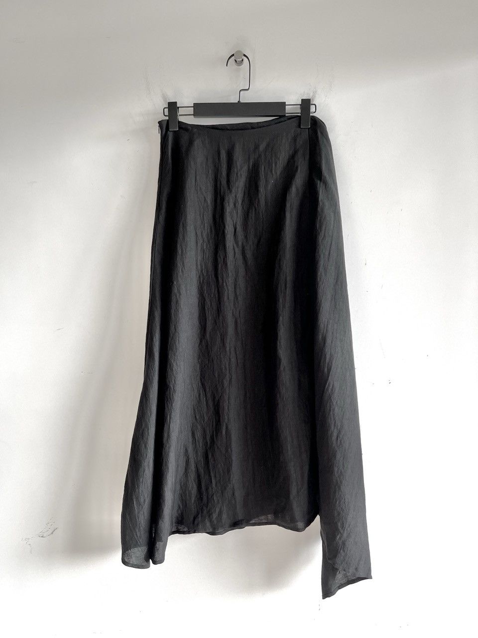 Yohji Yamamoto LIMI feu Yohji Yamamoto - Linen Cupro Blend Slit Long Skirt Size 30" / US 8 / IT 44 - 1 Thumbnail