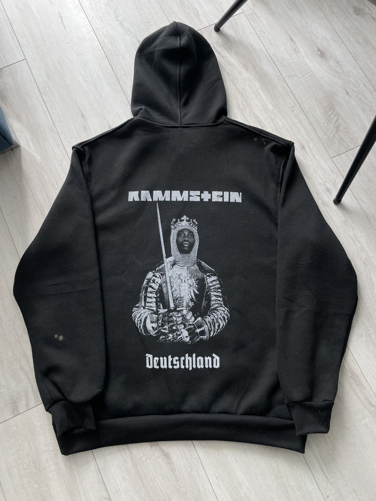 Band Tees Vintage 00’s Rammstein Band Deutschland Hoodie Faded RARE Size US L / EU 52-54 / 3 - 2 Thumbnail