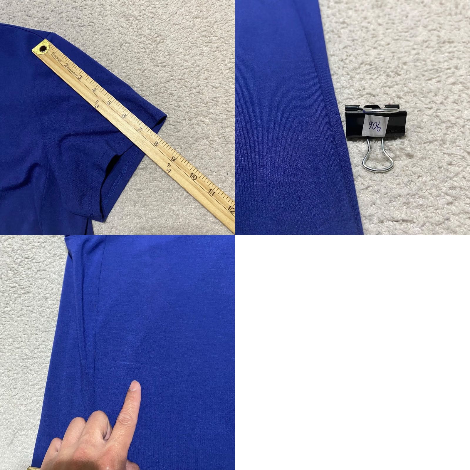 J. Jill J. Jill Shirt Dress Womens Medium Blue Wearever Collection Shift Short Sleeve Knee Length Casual Dress Size M / US 6-8 / IT 42-44 - 8 Thumbnail