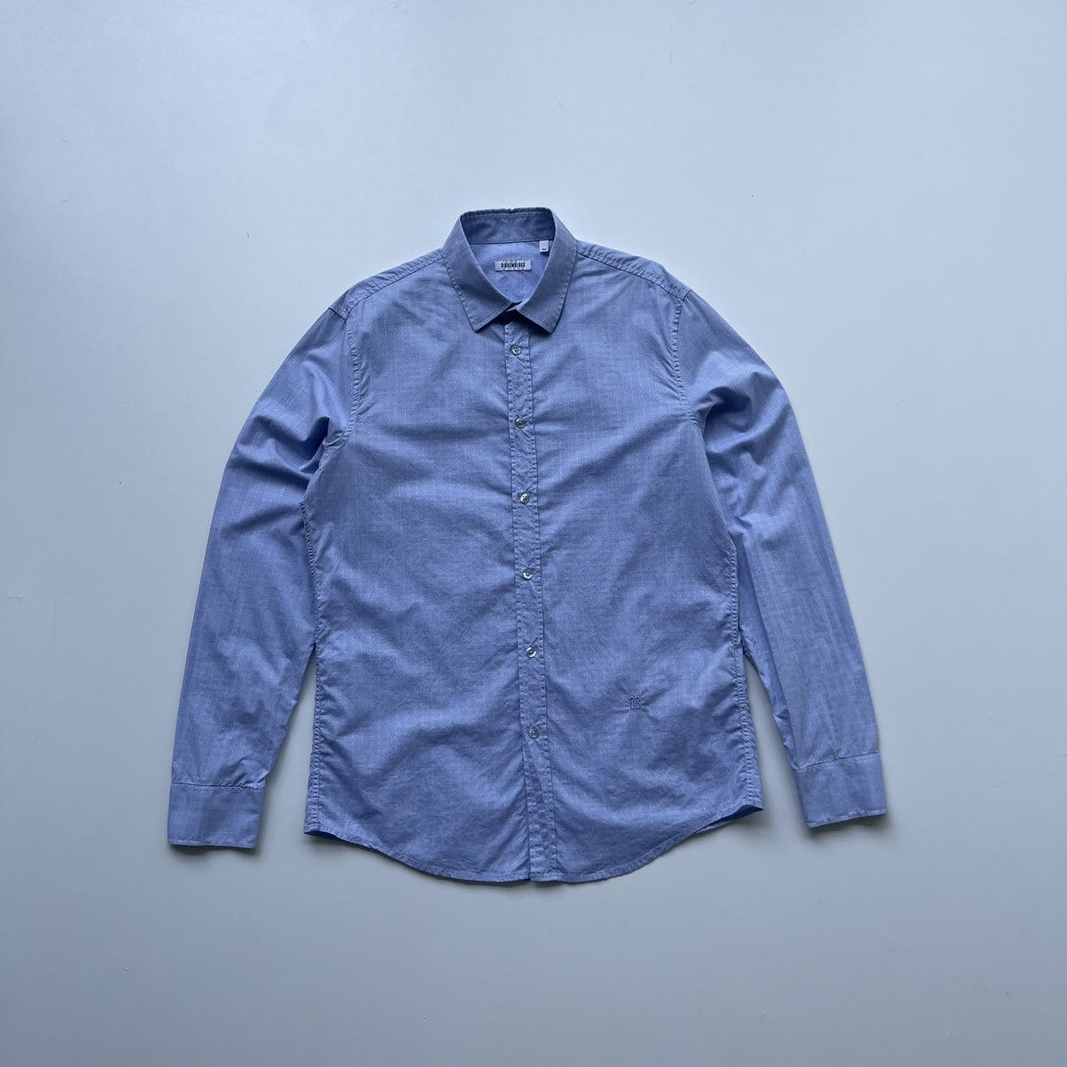 Dirk Bikkembergs Dirk Bikkembergs Cotton Regular Fit Button Ups Shirt Blue Size US M / EU 48-50 / 2 - 1 Thumbnail