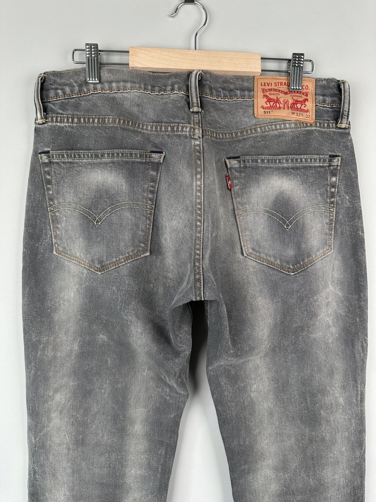 Levi's Levis 511 Garment Dyed Distressed Denim Jeans Size US 32 / EU 48 - 5 Thumbnail