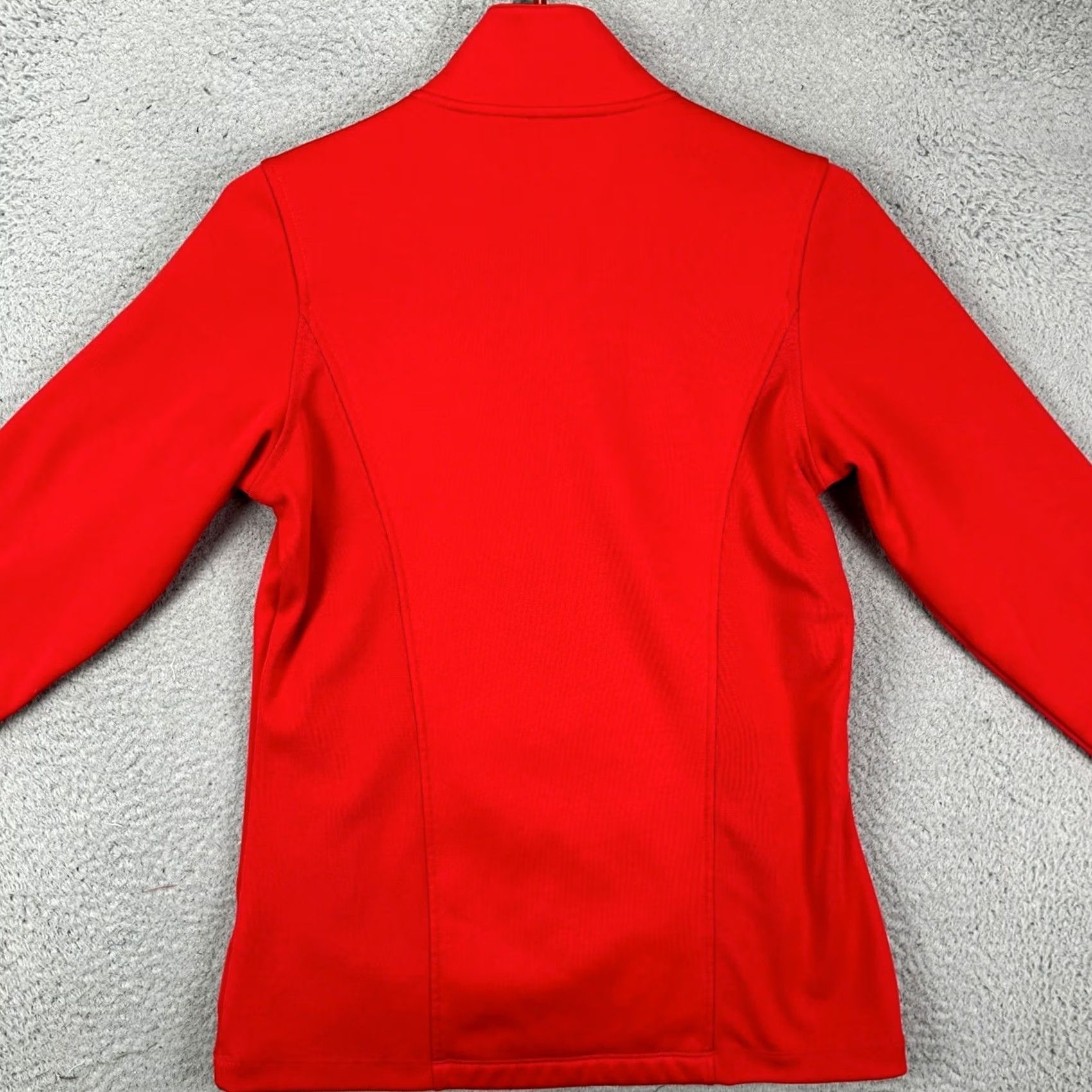 Nike Nike Golf Sweatshirt Shirt Womens Medium Red Logo Quarter Zip Pullover Mock Neck Long Sleeve 100% Polyester Size M / US 6-8 / IT 42-44 - 2 Thumbnail