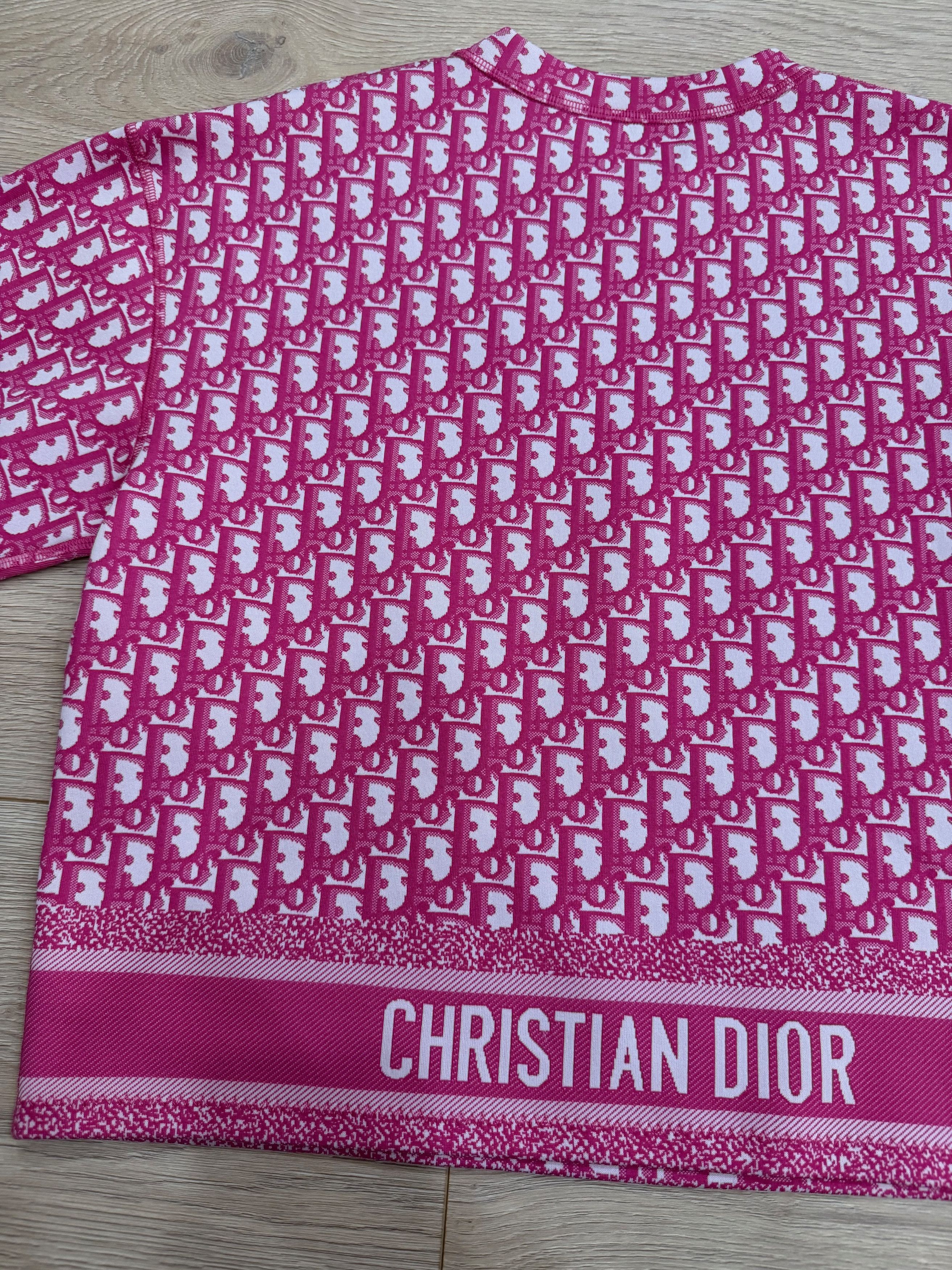 Dior Dior Jacquard Oblique Logo Top Short Sleeve Zipper Shirt 34 Size XXS / US 00 / IT 34 - 19 Thumbnail