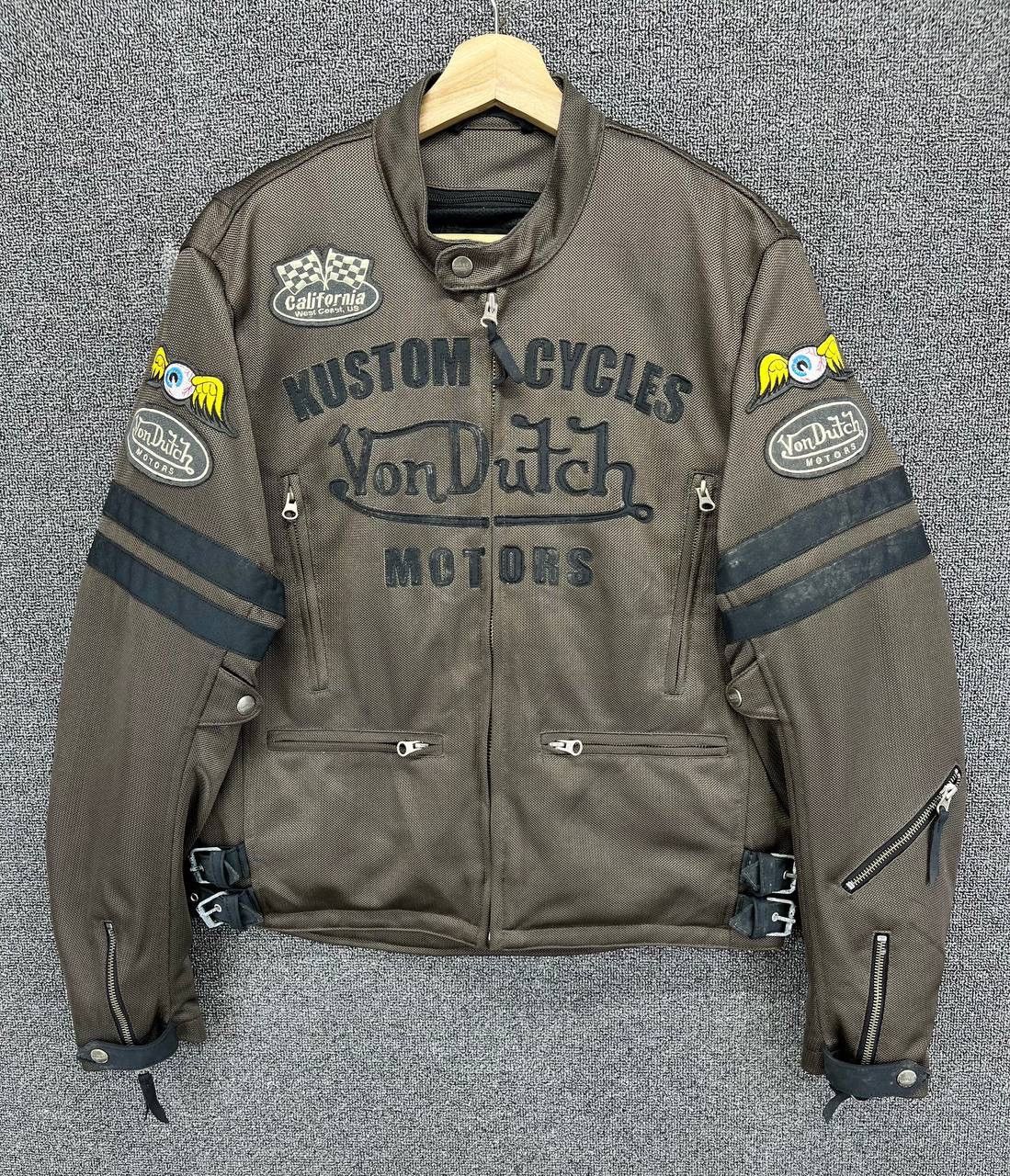 Von Dutch Vintage Von Dutch Kustom Cycles Rare Motor Racing Jacket Size US M / EU 48-50 / 2 - 1 Thumbnail