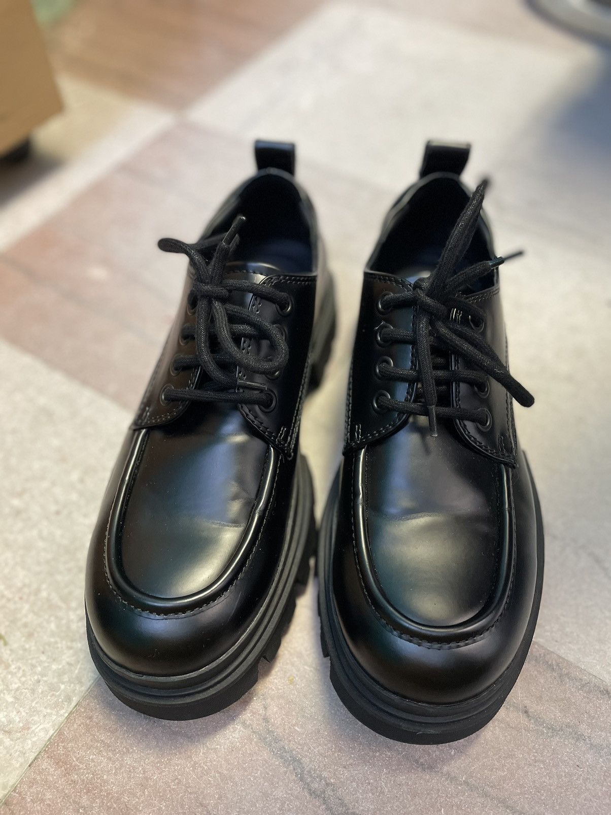 Zara Derby moc chunky track sole dress shoe Size US 11 / EU 44 - 9 Thumbnail